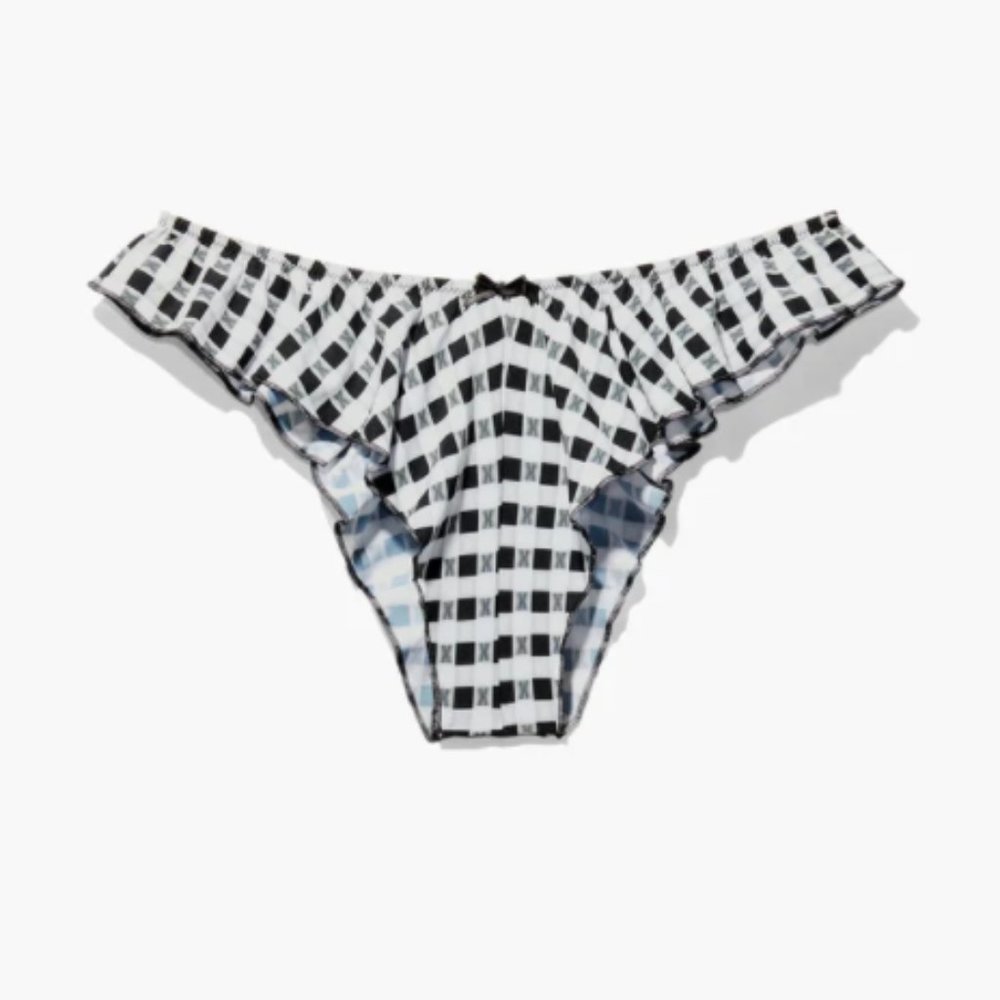 SAVAGE X FENTY Checkered Ruffled Panties, XL - NEW - Picture 2 of 3